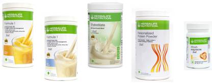 Herbalife Nutrition Formula 1 Mango & Kulfi + Protein Powder 400 G + Shake Mate + Afresh Lemon Protein Shake