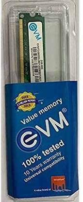 EVM DDR3 DDR3 2 GB (Dual Channel) PC (Desktop RAM DDR3 2GB 1600)