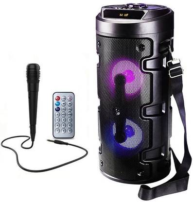 Freeboot High Power Dual Speaker Rechargeable Party Speaker with RGB Light, Mic & Remote 20 W Bluetooth PA Speaker