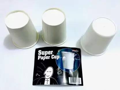 A SARKAR MAGIC SHOP SUPER PAPER CUP MAGIC (RUBBER) / KING MAGIC APPEAR & VANISH LATEX CUP 1 Magic Tricks