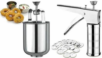 PARADIYA SALES 15 Pattern Discs Kitchen Press Stainless Steel Medu Vada Maker Vada Maker Vada Maker