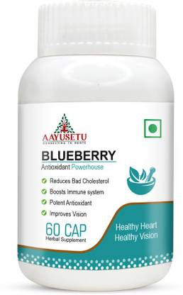 Aayusetu Blueberry Capsules For Healthy Eyes