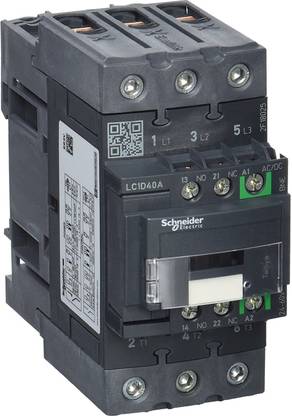 Schneider Electric LC1D40ABNE TeSys contactor-3P-AC3- <= 440V 40A - 3 Pole Wire Connector