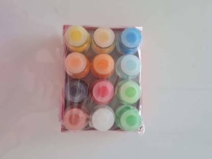 Nature Arts and Colours Professional Colourful Charcoal Powder for Drawing 12 Colours Set