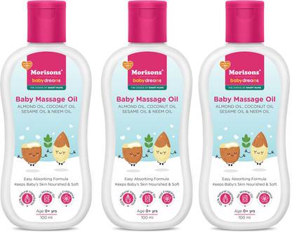 Morisons Baby Dreams Baby Massage Oil Combo 100 ml - Pack of 3