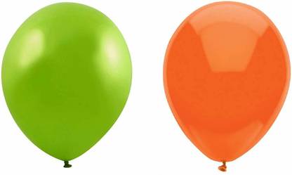 FC Solid 50 pcs Orange Light Green Large Size Latex Balloon
