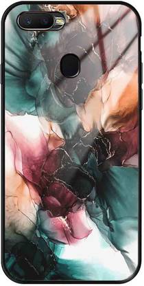 NDCOM Back Cover for Realme 2 Pro Bold Pattern Printed Glass Case