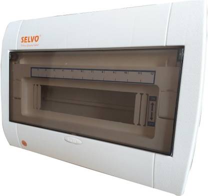 Selvo 12 Way SPN White Line MCB Distribution Board