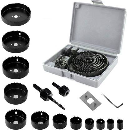 ATOZTOOLS 16Pcs Hole Saw with Mandrel Hex, 3/4"-5" Hole Cutter Set Round Hole Drill Bit Hole Saw Kit with Mandrel Hex, 3/4"-5" Hole Cutter Set Round Hole Drill Bit