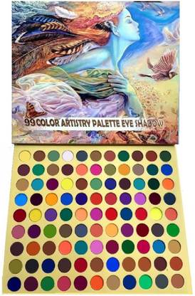 lujo Brazilian Carnival Palette Big Size 99 Eyeshadow Highly Pigmented 100 ml