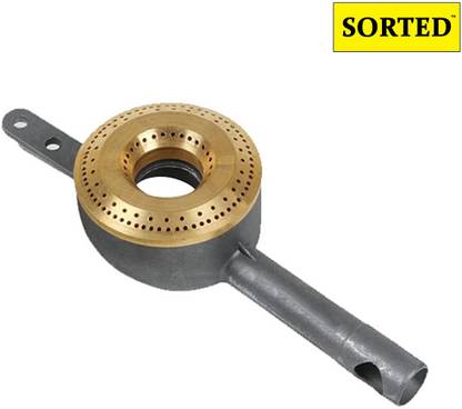 SORTED Set of 1 Heavy Aluminium Mixing Tube & 1 Heavy Cast Iron Burner (Large) Aluminium Manual Gas Stove