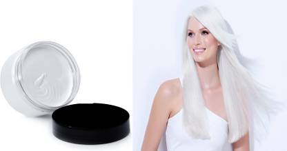 Latixmat NEW TEMPORARY HAIR DYEING WHITE CREAMY WAX FOR MEN & WOMEN COMBO Hair Wax
