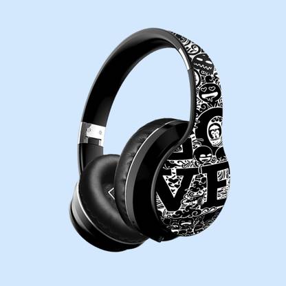 Belear EL-A2 Gaming Over-Ear Wireless Bluetooth 5.0 Black Headphones with Mic Bluetooth