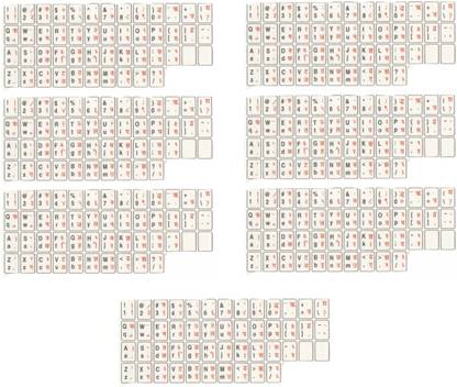 atk Water Proof Hindi-English Typing Keyboard Sticker for Desktop and Laptops Combo Set