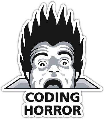 Signoogle Coding Horror for Developers Programmers Laptop Sticker Vinyl Laptop Decal 15
