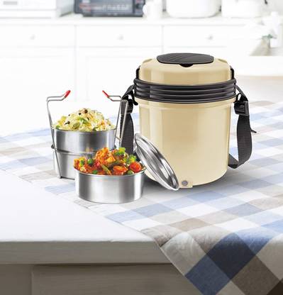MILTON Electric Tiffin 3 Containers Lunch Box