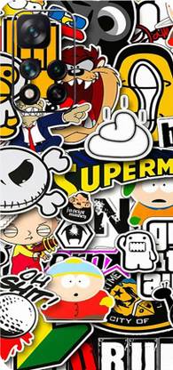 CLAXA Sticker Bombarin Skin Guard for Redmi 11i, Sticker Bombaring Mobile Skin