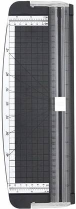 3A Featuretail A4 Paper Cutter 12 inch Cut with Automatic Hand Safeguard and Side Ruler. Plastic Grip Guillotine Paper Cutter