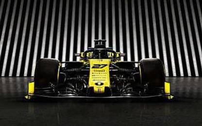 Renault Rs19 2019 Formula 1 Car F1 Front View New Racing Car Formula 1 Renault F1 Team Matte Finish Poster Paper Print