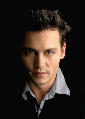 Men Portrait Johnny Depp Actors Black Background Matte Finish Poster Paper Print