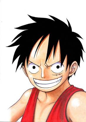 One Piece Anime Monkey D Luffy Anime One Piece Hd Art Matte Finish Poster Paper Print