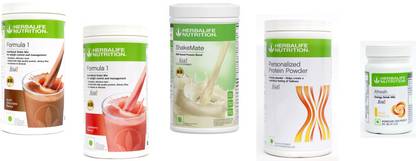 Herbalife Nutrition Formula 1 Chocolate &Strawbery + Protein Powder 400G + Shake Mate + Afresh Lemon Protein Shake