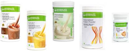 Herbalife Nutrition Formula 1 Chocolate & Mango + Protein Powder 400G + Shake Mate + Afresh Lemon Protein Shake