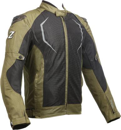 zeus motorcycle gear RAPTOR 5 OLIVE GREEN XL Riding Protective Jacket