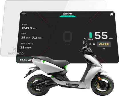muchacho Tempered Glass Guard for E-scooter Ather 450x Unbreakable Matte Finished Screen Protector Screen Guard