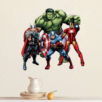 Saiii Designs 45 cm avengers clipart Self Adhesive Sticker