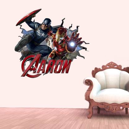 Decals Point 51 cm iron man Self Adhesive Sticker