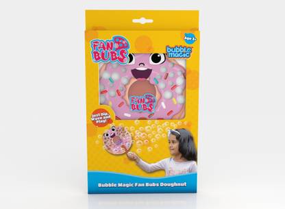 bubble magic Fan Bubs Doughnut,for both Boys & Girls 3+& Above Toy Bubble Maker