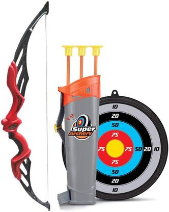 HALO NATION Kings Sport Archery Set with Light up Bow , Quiver & Shooting Target for Olympian Kids Red Bows & Arrows