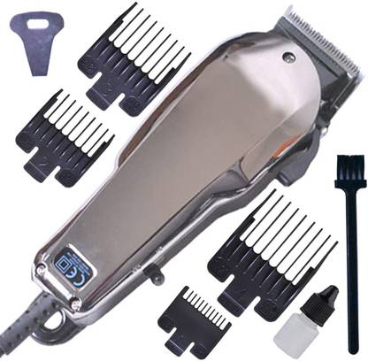 Kmeii Professional Men Electric 10W Corded Waterproof Beard Mustache Clipper Trimmer 0 min  Runtime 4 Length Settings