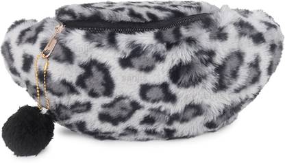 sanjis Girls/Women Cute Fanny Pack Fur Waist Bag Belt Bag Chest Bag Shoulder Bag Waist Bag