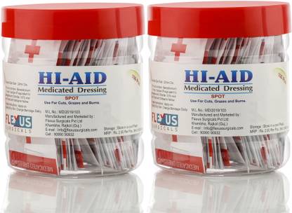 Hi-Aid FIRST AID ROUND BANDAGE(PACK OF 200) Adhesive Band Aid
