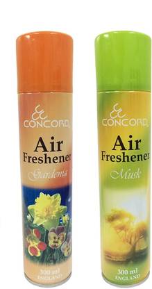 Concord GARDENIA, MUSK Spray (Pack 2) Room Freshener 300ml - GARDENIA & MUSK