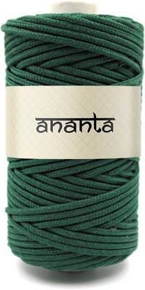 Ananta Braided Macrame Army Green 2.5mm 50Mtr. Cotton Cord/Dori Thread for Macrame.