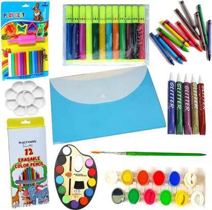 anjanaware Drawing Set For Kids | Painting Kit | Art Set | Colours Set For Kids