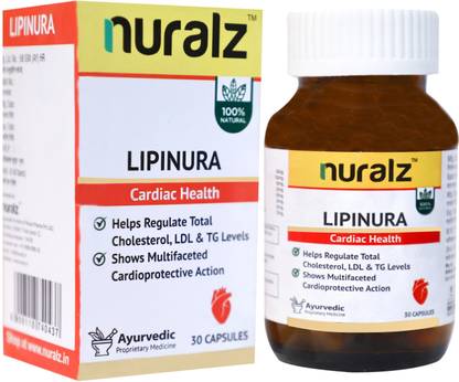 nuralz Lipinura Capsules - Helps in Regulating Total Cholesterol, LDL & TG Levels