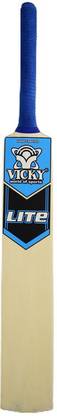 VICKY Lite Cricket Tennis Bat, Blue Poplar Willow Cricket  Bat For 15+ Yrs