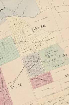 Berkeley Vintage Map Field Journal Notebook, 100 pages/50 sheets, 4x6