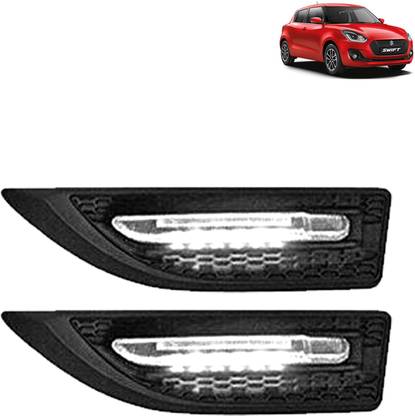 Rhtdm Car Side Fender Light with 3 Colour Led Indicator Light (Black) For Swift Car Dash Indicator Lamp