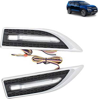 aksmit Car Side Fender Light with 3 Colour Led Indicator Light (White) For Safari Car Dash Indicator Lamp