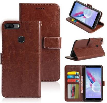 Honor 9 Lite, Honor 9N Artificial Leather Flip Cover