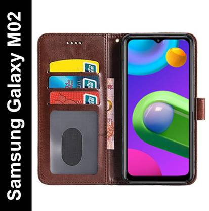 Samsung Galaxy M02 Artificial Leather Back Cover