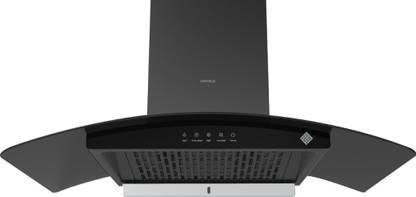 Hafele CRV 90 PLUS Auto Clean Wall Mounted Black 1400 CMH Chimney