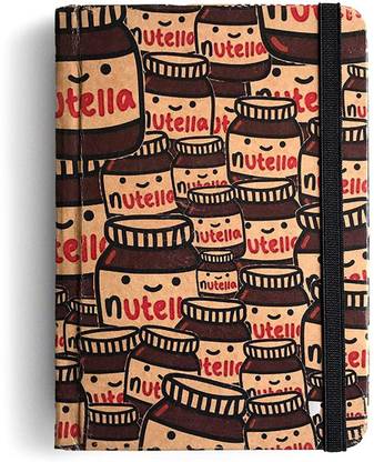 MOOCH Nutella Cover Print | Khaki Paper Notebook | Unruled (A5 Size, 108 Pages) A5 Diary Unruled 108 Pages