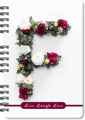 CREATIVE CONVERT F Letter A5 Notebook RULED 160 Pages
