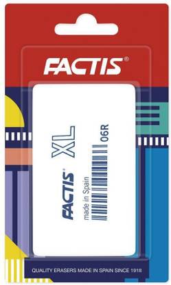 Factis White Synthetic Rubber Eraser - XL 06 R - Blister Pack Eraser